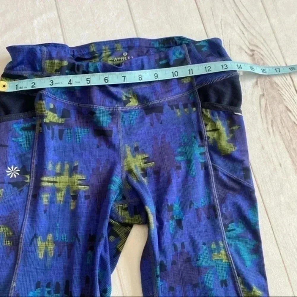 Athleta Camo Be Free Knicker Crop Leggings Blue - Picture 7 of 15